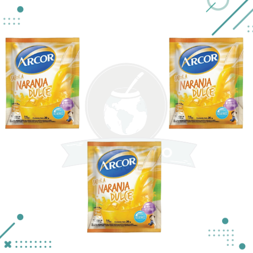 Jugo Arcor Naranja Dulce 20g (pack x3un) 60gr