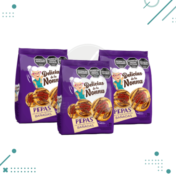 Pepas bañadas Delicias de la Nonna 160gr (pack x3un.) 480gr