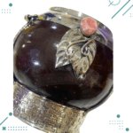 Mate Calabaza Doble Fleje con detalle piedra rosa Color MARRON - Imagen 2