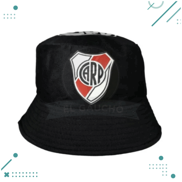 Gorro Piluso River Plate - Escudo, Carp (negro)