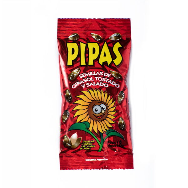 Semillas de girasol Pipas tostado y salado (18gr.) (Por 10u.) (180gr.)