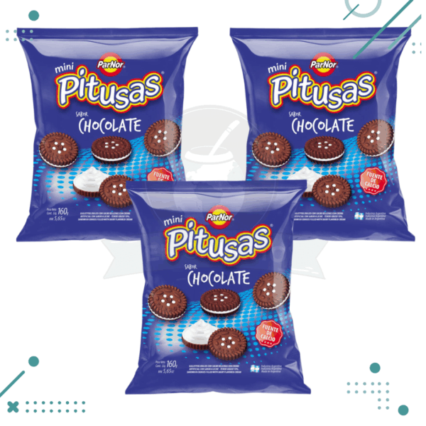 Mini Pitusas Chocolate (160gr) (pack x3un) (480g)