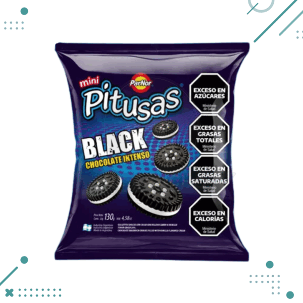 Mini Pitusas Chocolate BLACK (160gr)