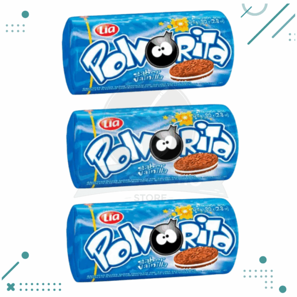 Galletita Polvorita de Chocolate Rellena de Vainilla (80gr) (Pack x3un) (240gr)