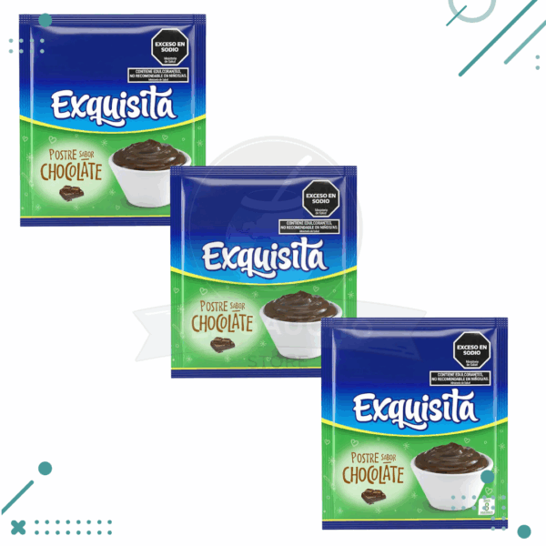 POSTRE Exquisita chocolate LIGHT 60 gr (3 unidades) 180gr