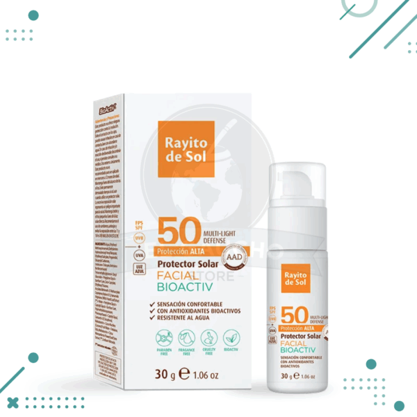 RAYITO DE SOL protector solar FACIAL BIOACTIV 50 proteccion alta (30gr)
