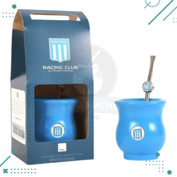 Mate sabio plastico + bombilla Racing