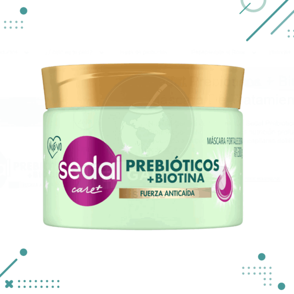 Mascara fortalecedora capilar SEDAL prebioticos+biotina anticaida 300gr