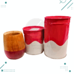 Set Matero 3 Piezas FUCSIA, (Mate de Madera + Yerbera + Azucarera)