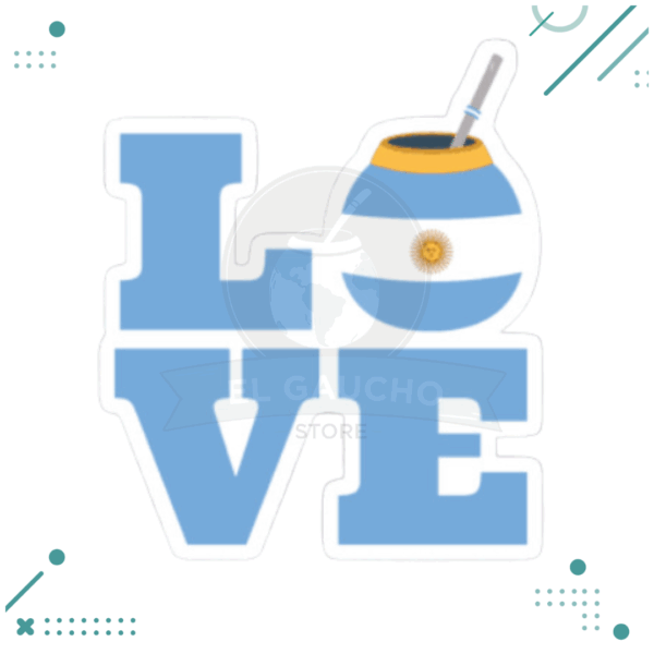 Sticker Argenina – “LOVE” (mate)