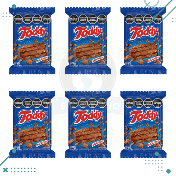Alfajor Toddy Mousse 50gr (pack X 6un) (300gr)