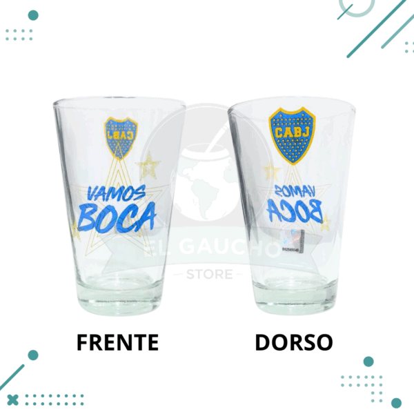 VASO CONICO TANGO BOCA JUNIORS, VAMOS BOCA 400cc