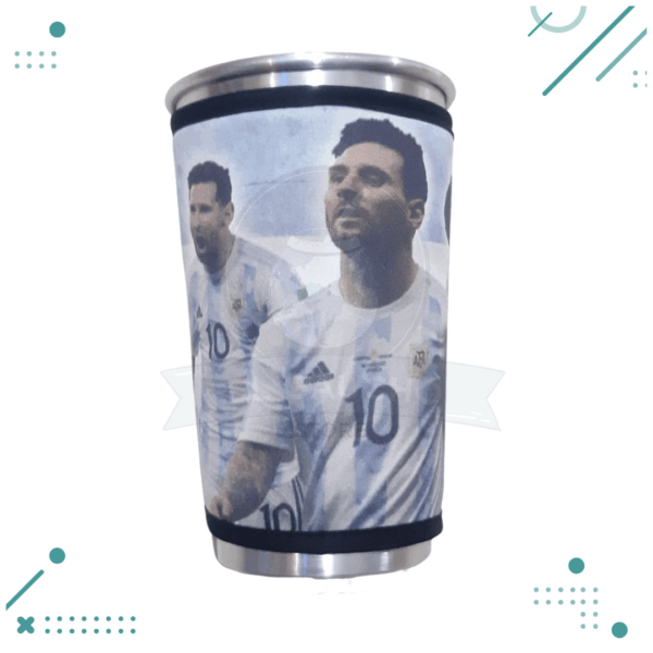 Vaso Aluminio Messi con funda de neoprene, 1 litro