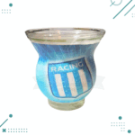 Mate de vidrio forrado en cuero RACING
