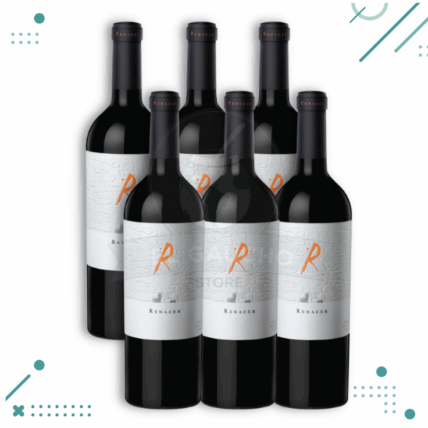 Vino tinto Renacer Malbec 750ml (Pack x6 botellas)