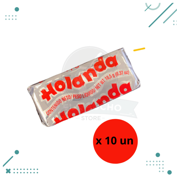 Holanda Bocadito Original de Leche Milk Chocolate Soft Bites Old Classic Candy x 10,5gr (pack x 10un).(150gr)