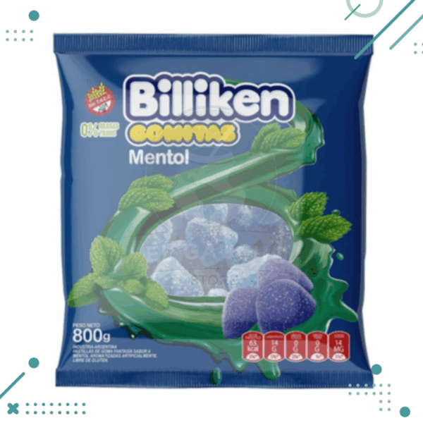 BILLIKEN GOMITAS MENTOL (800GR)