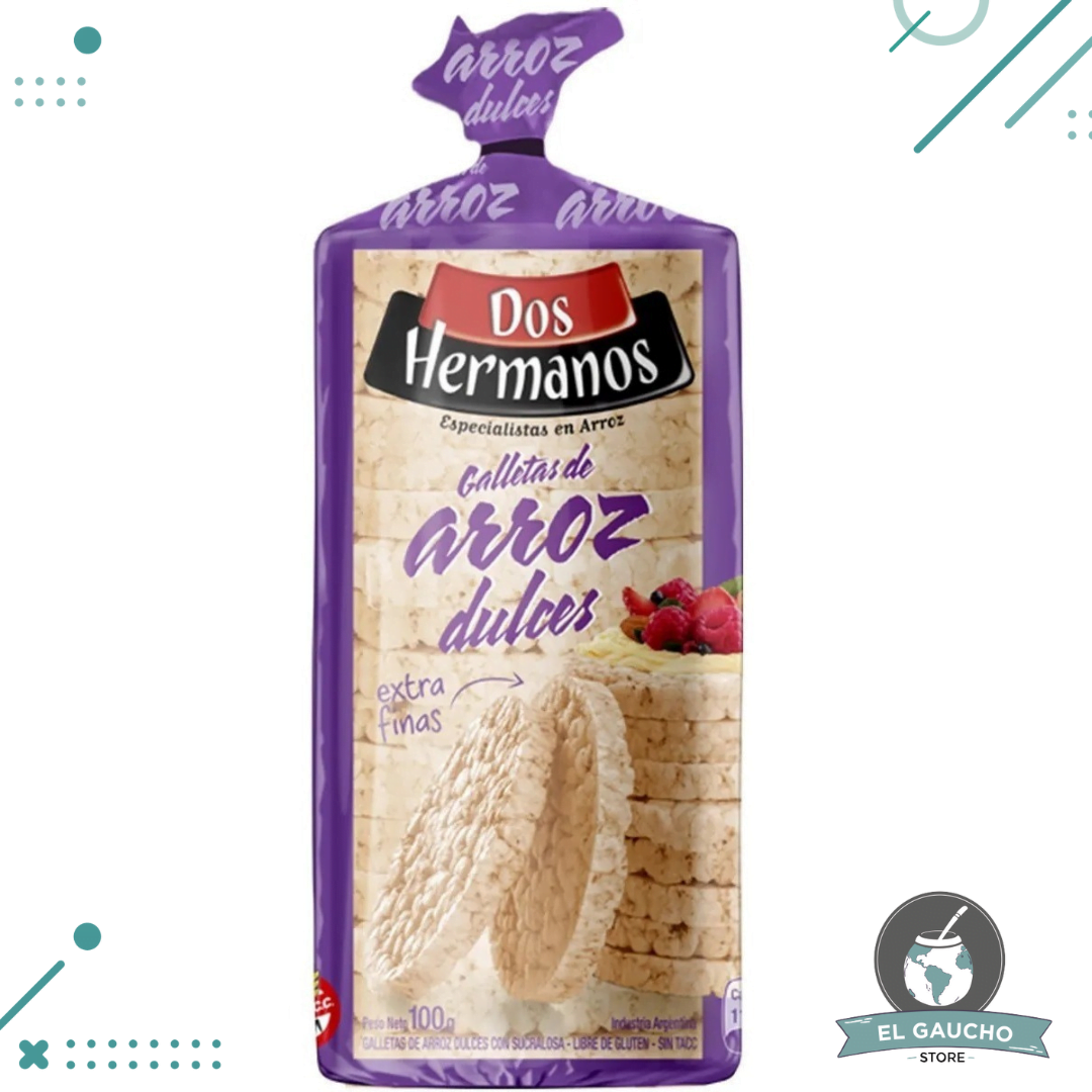 x3-Unidades-13-2-1.png Galletitas de Arroz Dos Hermanos DULCES 100g - Imagen 1