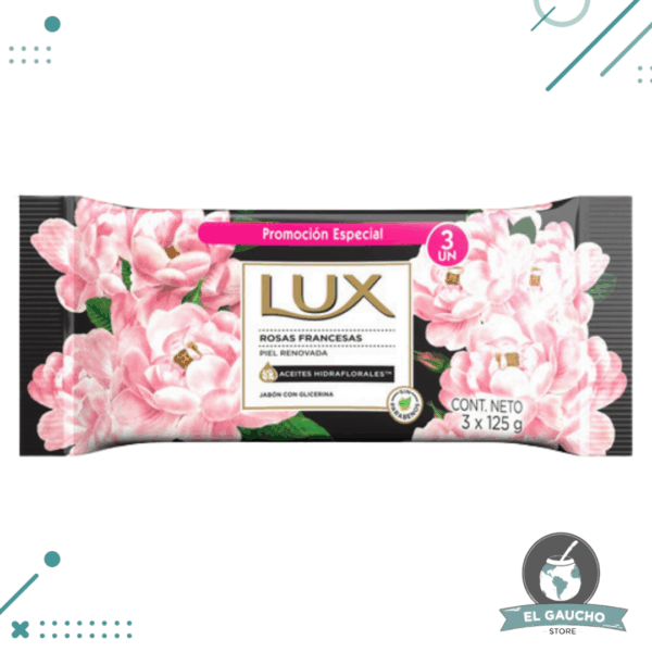 Jabon Lux Rosas Francesas x 3u (375g)