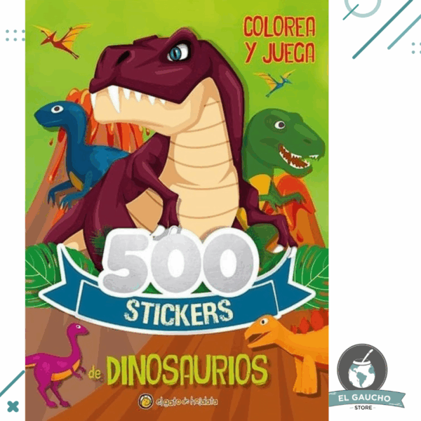 Libro 500 sticker dinosaurios