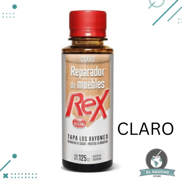 Rex Reparador De Muebles Tapa Rayones 125cc, Color CLARO