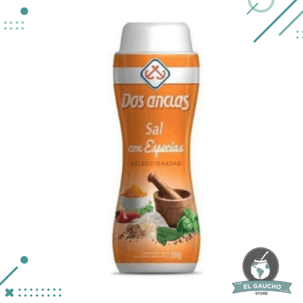 Sal Con ESPECIAS Dos Anclas salero 200 gr