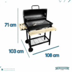 Parrilla Movil A Carbon Bram Metal Modelo 1 - Imagen 4