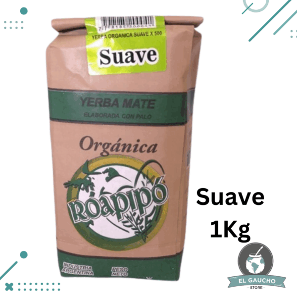 Yerba Mate Roapipo ORGANICA SUAVE (1Kg)