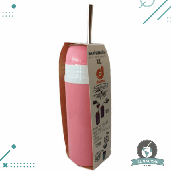 Termo Autocebante 600ml Xl. Color ROSA