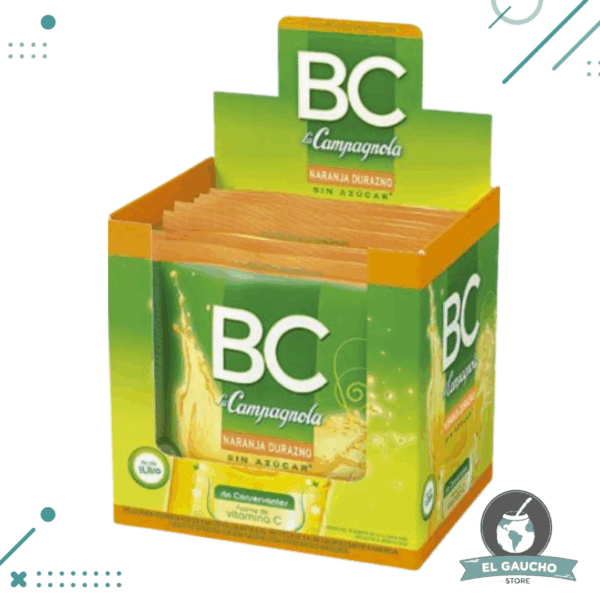 Jugo BC Naranja - Durazno 9g (CAJA 18u) (160gr)