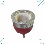Mate Imperial Exclusivo Botitas Con Virola CINCELADA de Alpaca, Color MARRON - Imagen 5