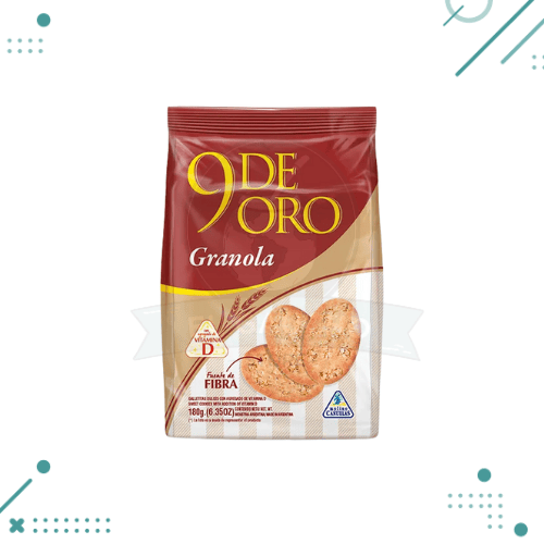 Bizcochos 9 de oro Granola 180g