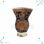 Mate 360 Pie de Hierro Tallado Calabaza Cincelado (13x10cm aprox)