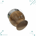 Mate Hornero Liso Acero Con Dije Lapacho (10x8cm aprox) - Imagen 4