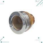 Mate Hornero Liso Acero Con Dije Lapacho (10x8cm aprox) - Imagen 3