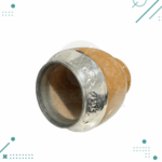 Mate Torpedo Cincelado Alpaca Lapacho (10x8cm aprox) - Imagen 2