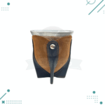 Mate de Vidrio Forrado en Cuero y Dije (Color Marron) - Imagen 3