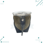 Mate de Vidrio Forrado en Cuero y Dije (Color Verde) - Imagen 2