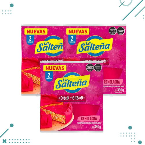 Diseño sin título - 2025-07-27T163355.531 Tapas para PASCUALINA-TARTA La Salteña, Remolacha 2u (pack 3 un)(6 discos) - Imagen 1