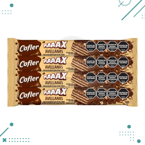 Oblea Cofler Max Avellanas 60g (Pack x4un)(240g)