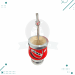 Mate De Madera Recubierto En Aluminio + Caja Y Bombilla Con Dije De Regalo (CAI) - Imagen 3